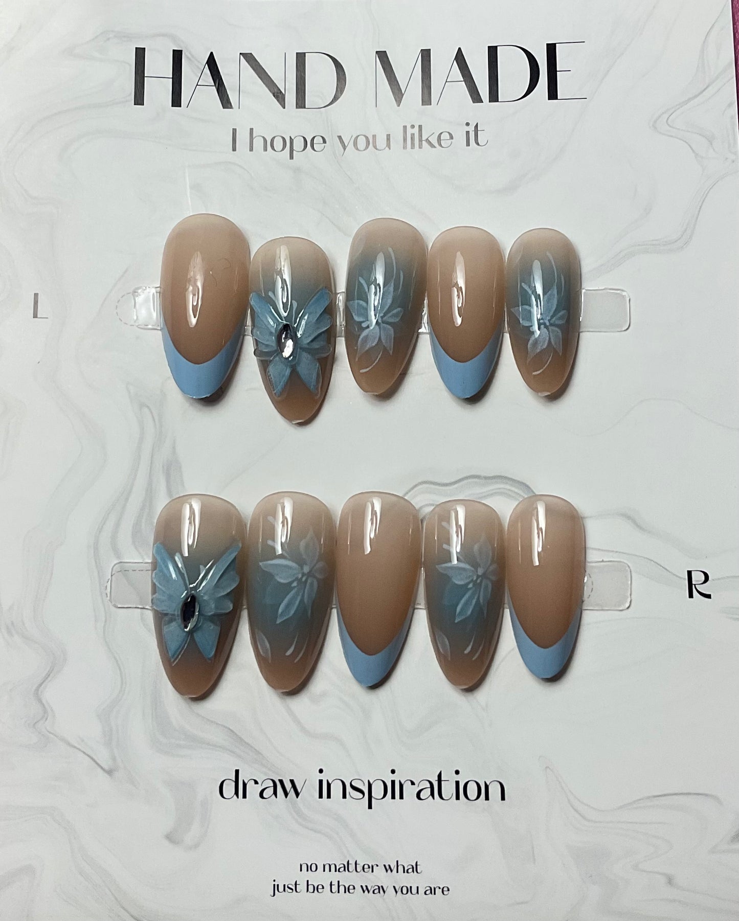 French Tip Press On Nails