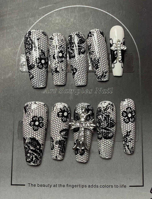 Lace and Grace Press On Nails