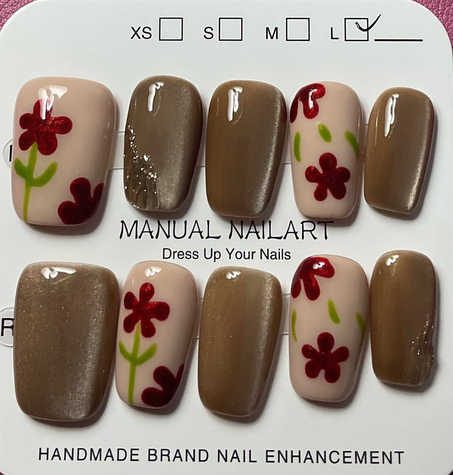 Bohemian Floral Press On Nails