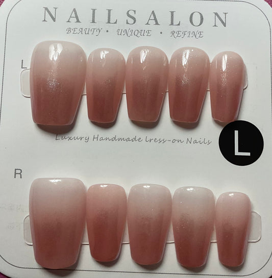Pink Ombre Press On Nails