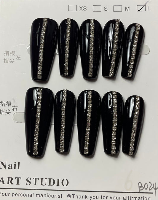 Black Press On Nails