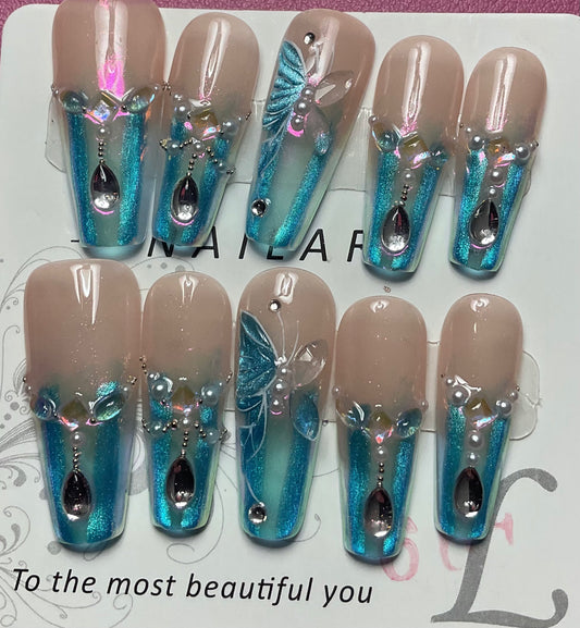 Dreamy Mermaid Press On Nails