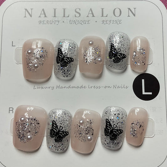 Enchanted Butterfly Press On Nails