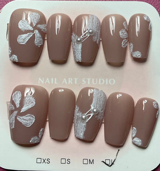 Spring Bloom Floral Press On Nails