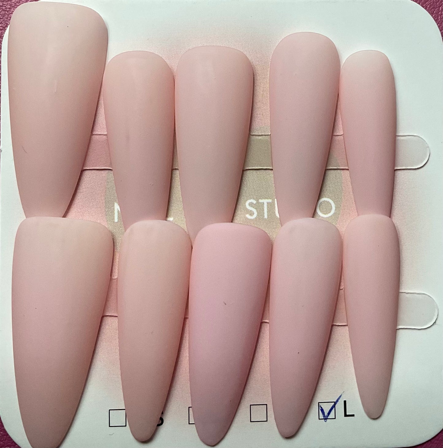 Matte Blue Press On Nails