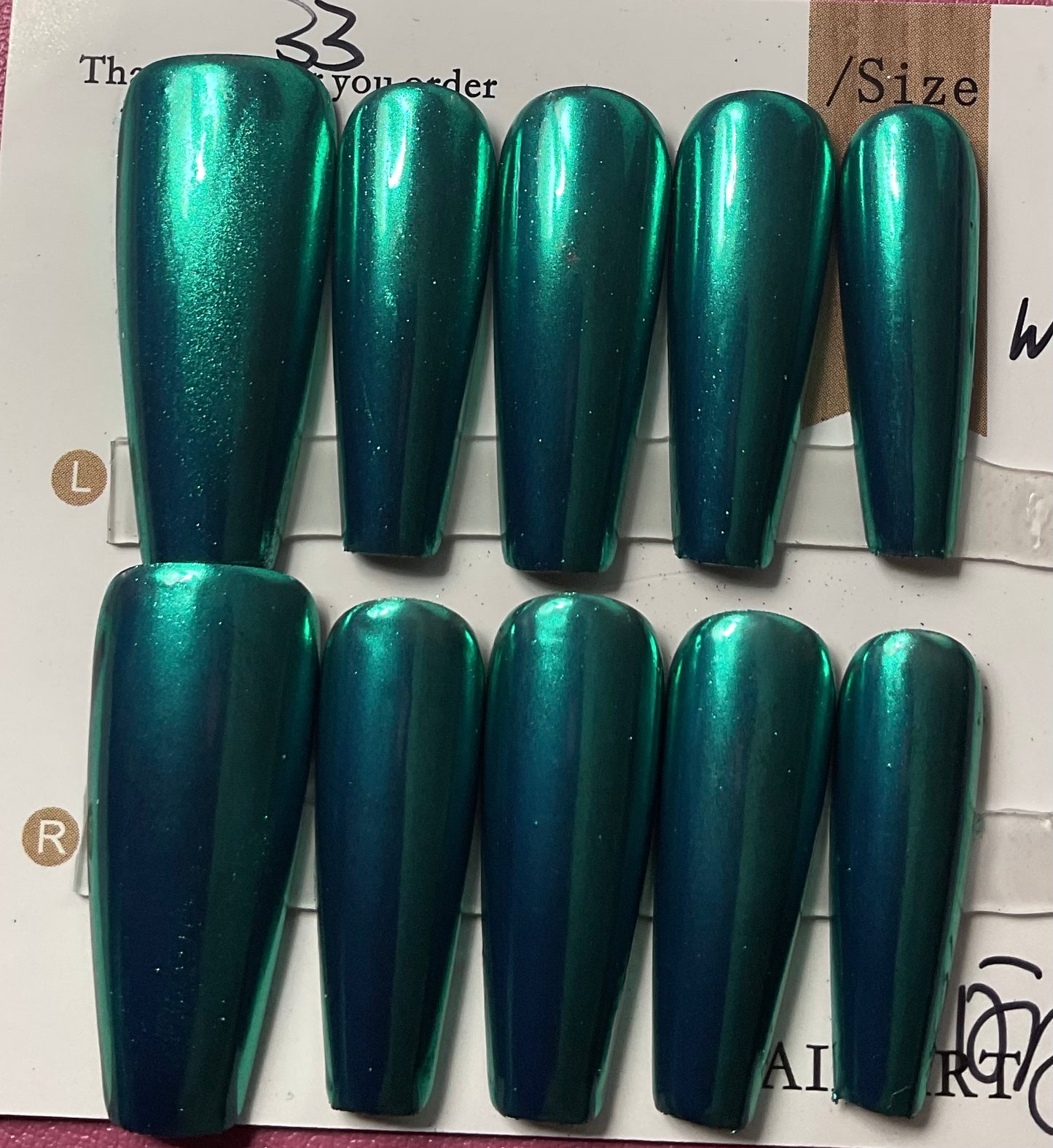 Chrome Press On Nails