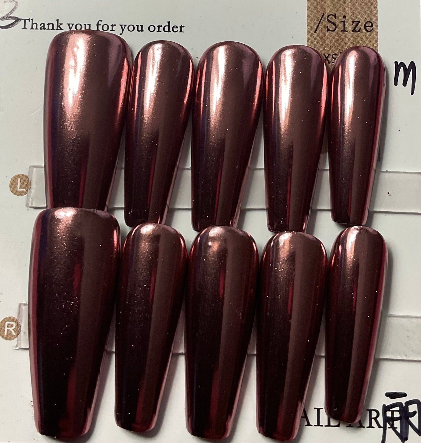 Chrome Press On Nails