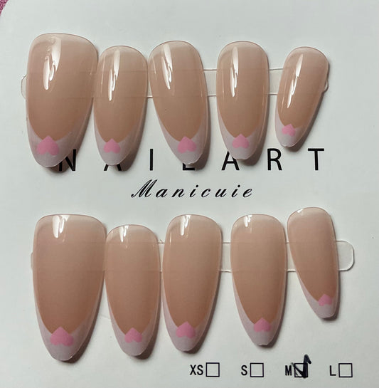 French Tip Press On Nails