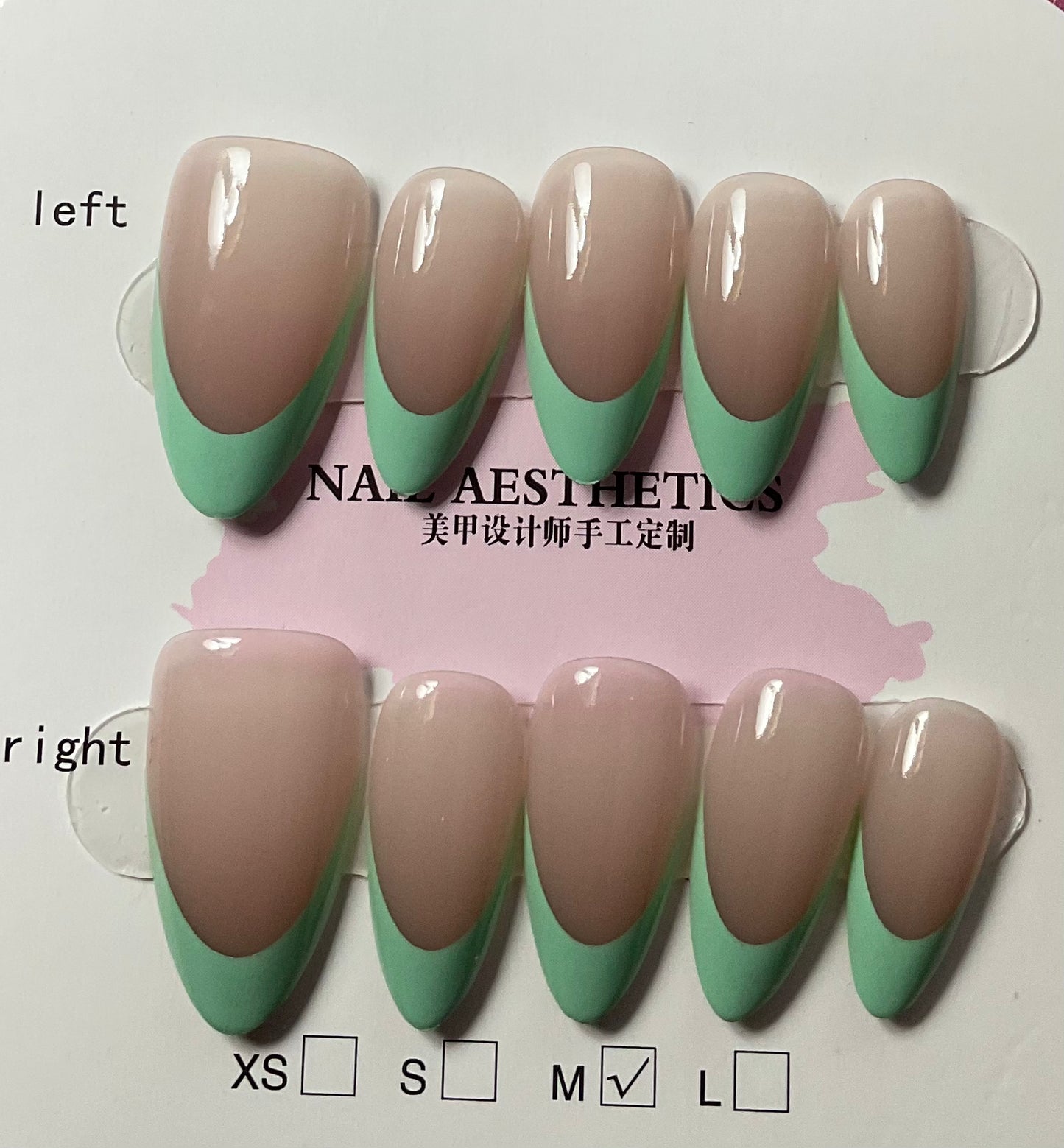 French Tip Press On Nails