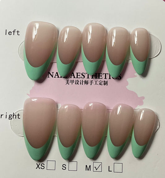 French Tip Press On Nails
