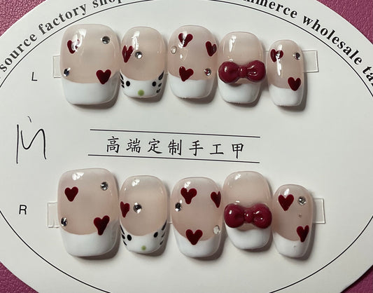 Kitty with Love Press On Nails