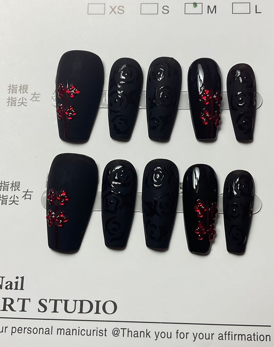 Heart Of Darkness Press On Nails