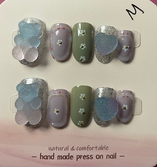 Sweet Gummy Bear Press On Nails