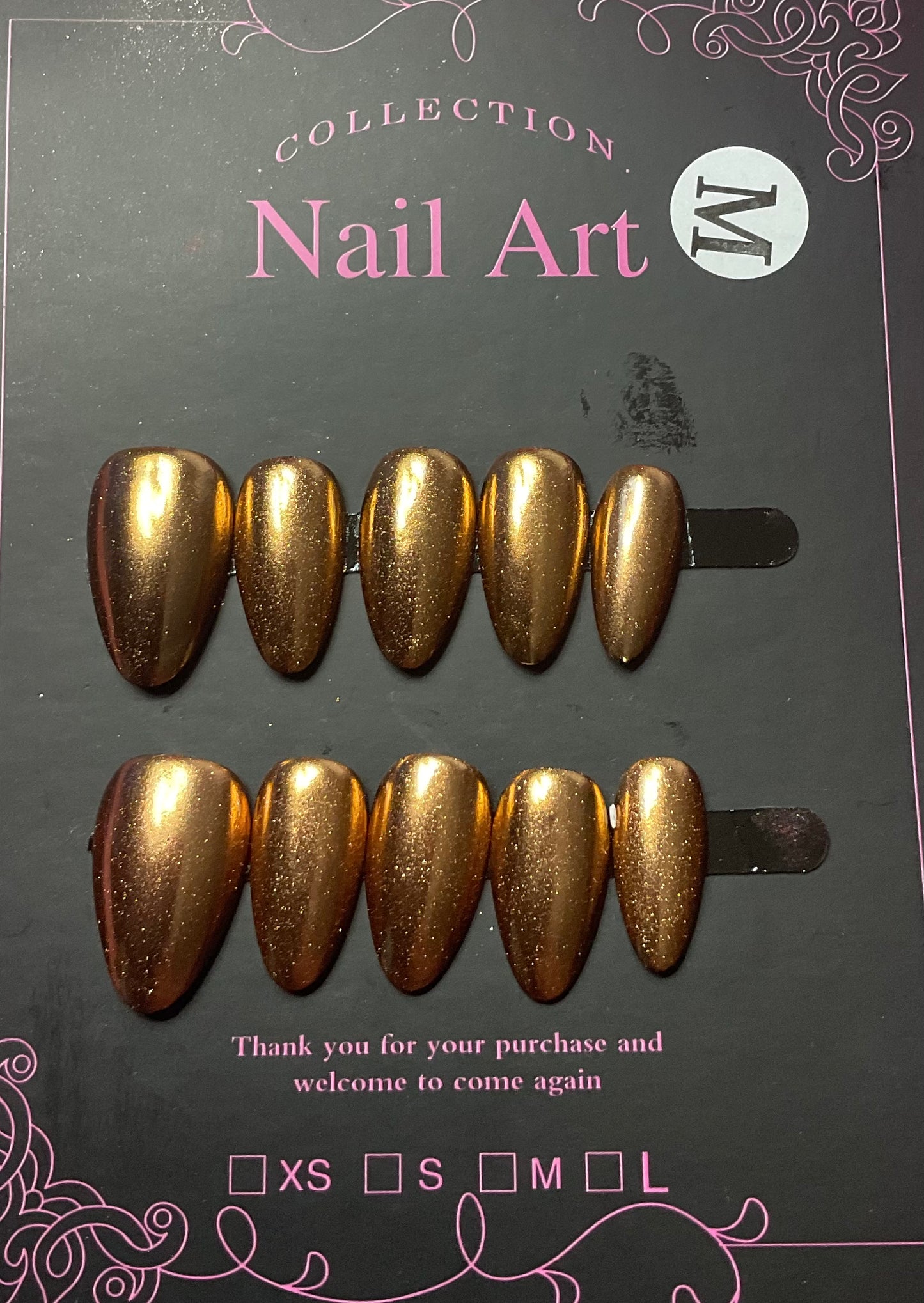 Royal Blue Chrome Press On Nails