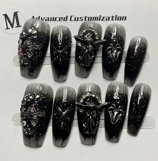 Dark Celestial Press On Nails