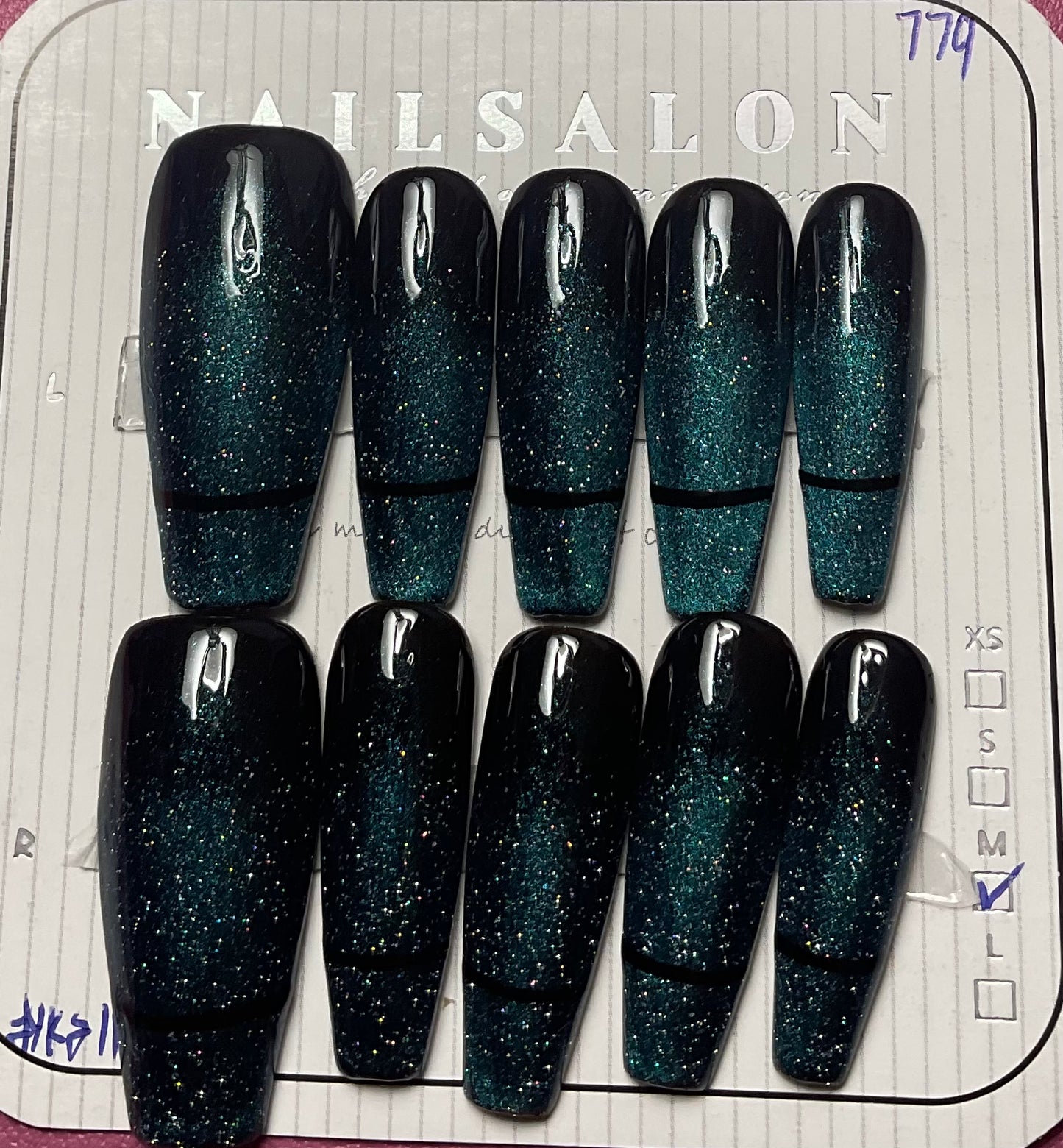 Ombre Shining Press On Nails