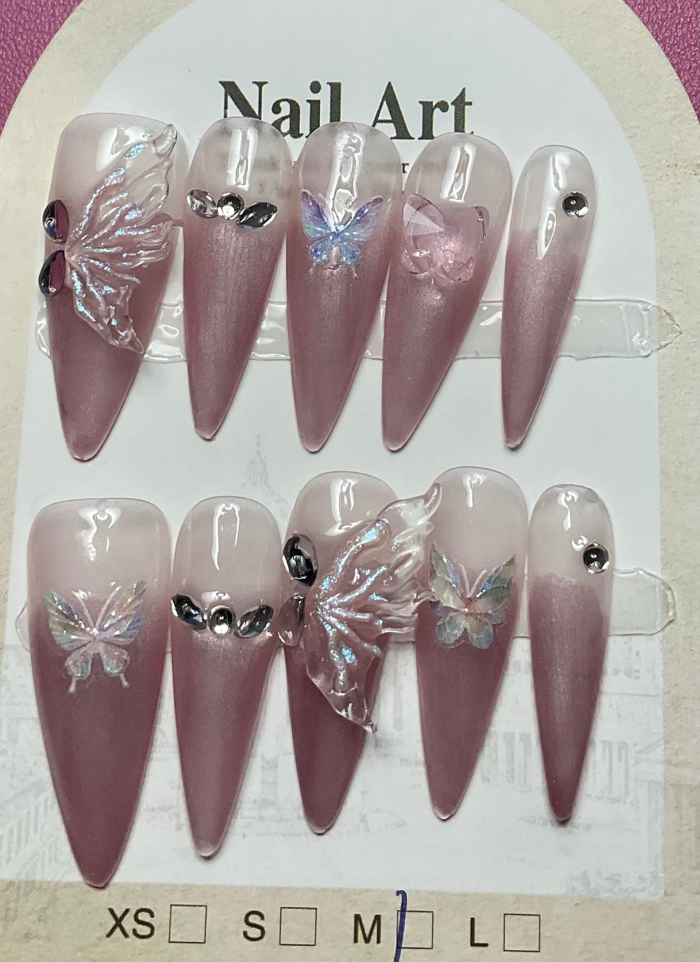 Enchanted Flutter Press On Nails