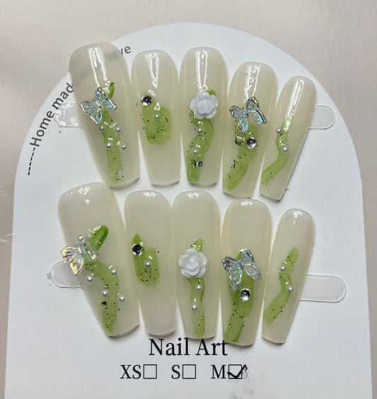 Enchanted Garden Press On Nails