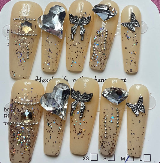 Glimmering Elegance Press On Nails