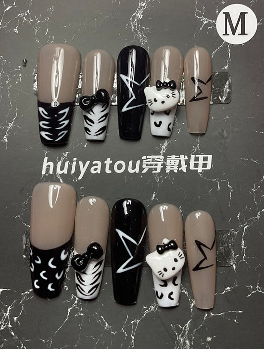 Chic Feline Press On Nails