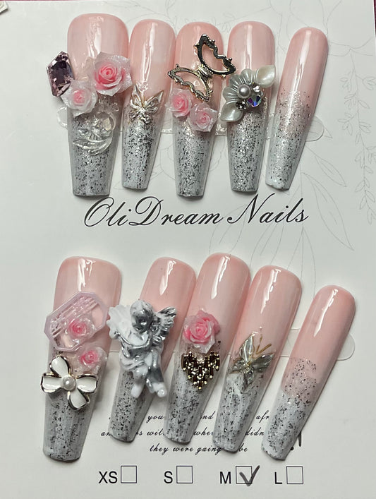 Fairy Tale Ombre Press On Nails