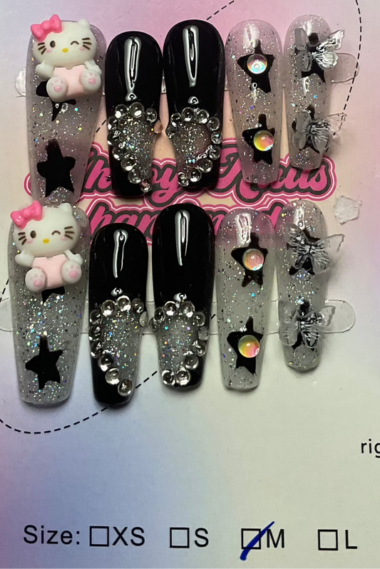 Edgy Elegance Press On Nails