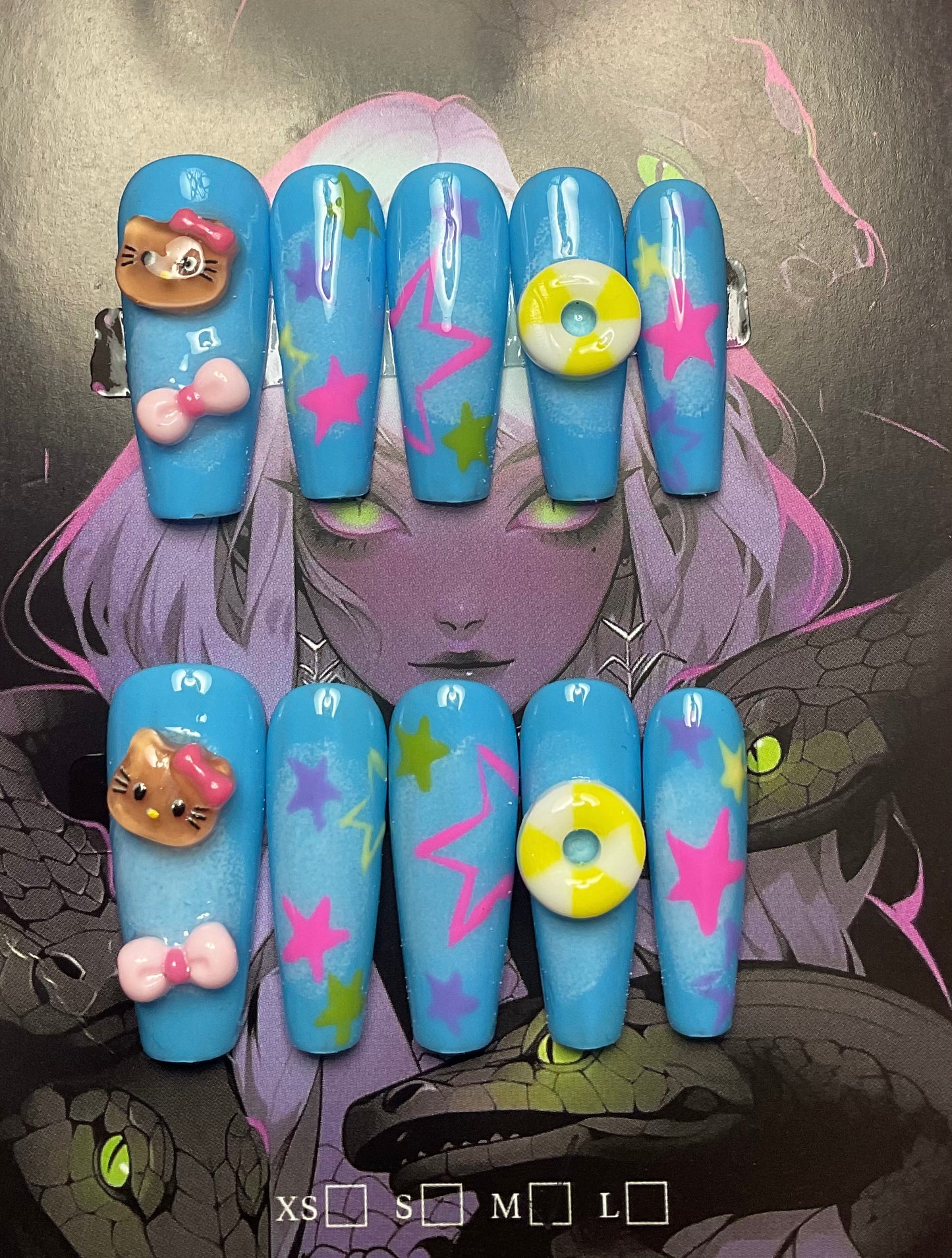 Hello Kitty Hawaii Beach Press On Nails