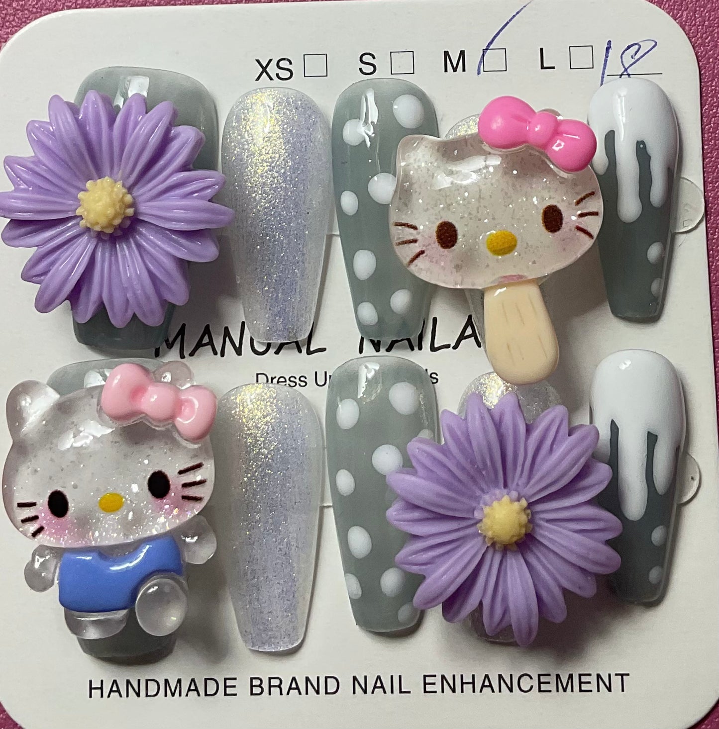 Hello Kitty Dream Fantasy Press On Nails