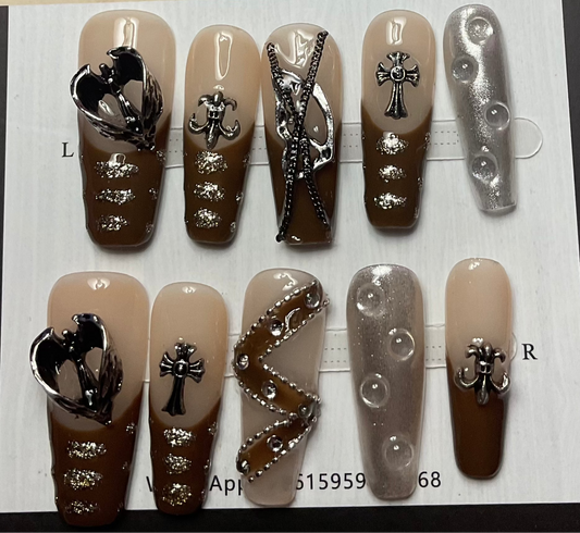 Gothic Glamour Press On Nails