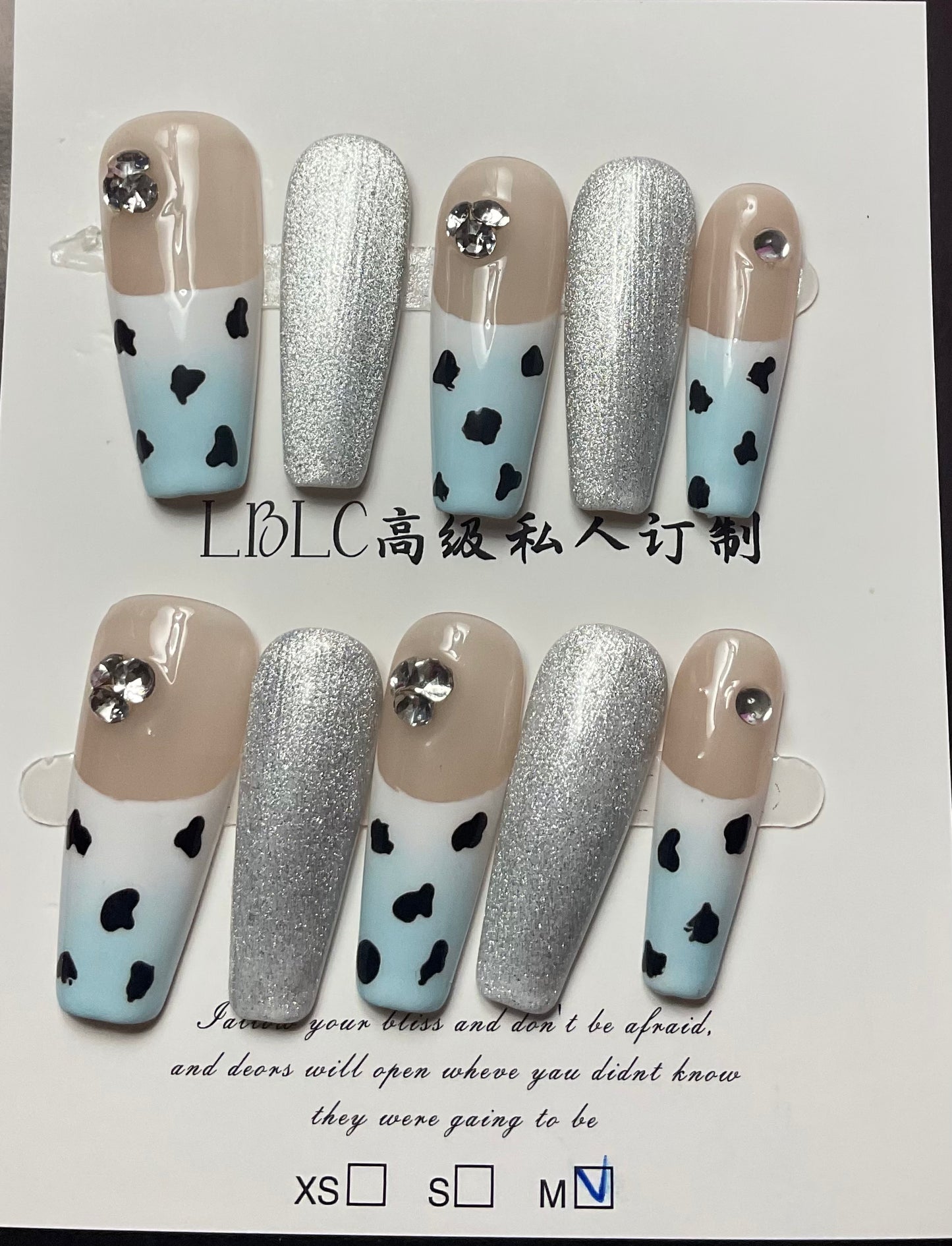 Spring Blossom French Tip Press On Nails
