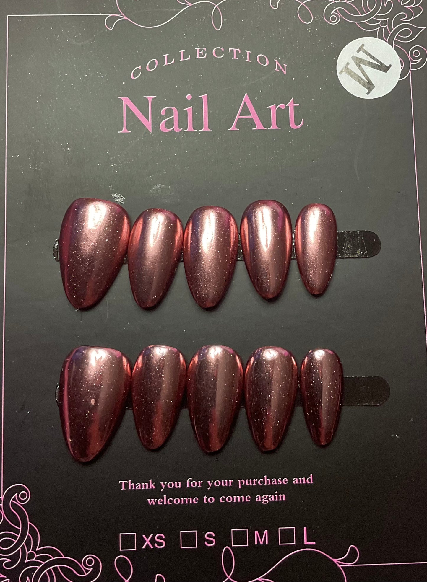 Royal Blue Chrome Press On Nails