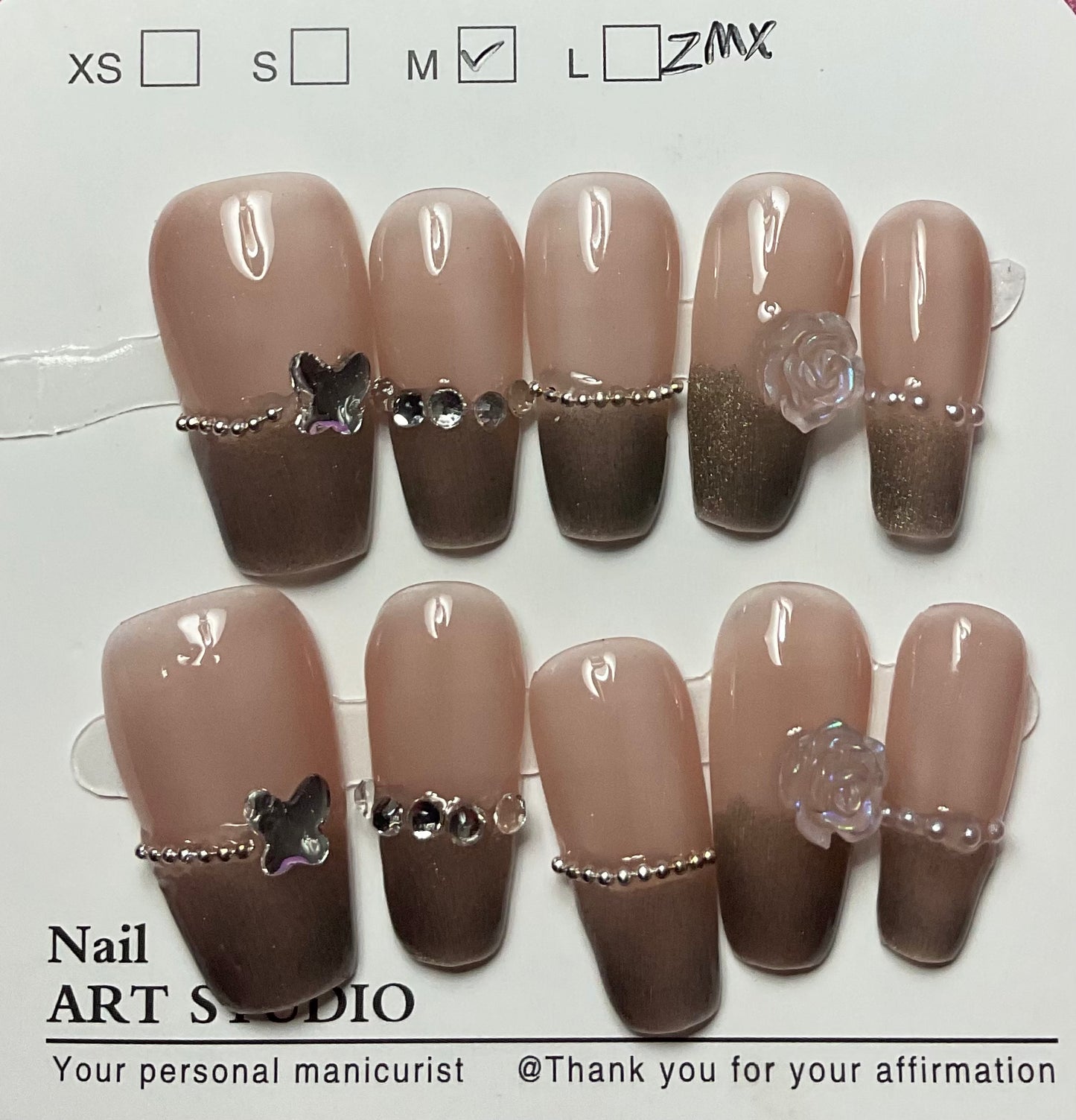 Dreamy Gradient Glamour Press On Nails