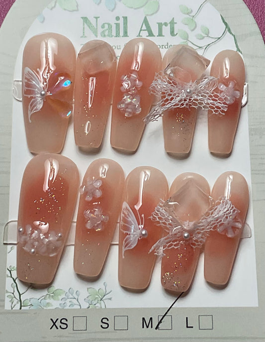 Ethereal Butterfly Press On Nails