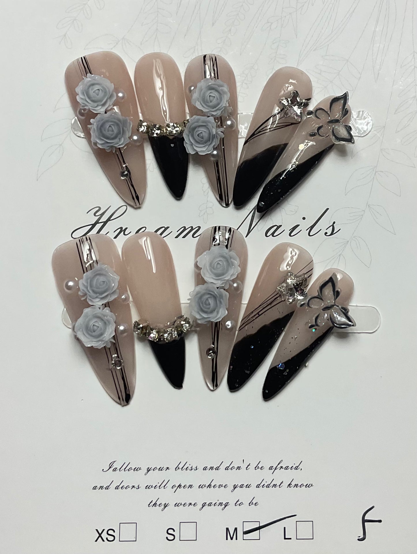 Opulent Blossom Press On Nails
