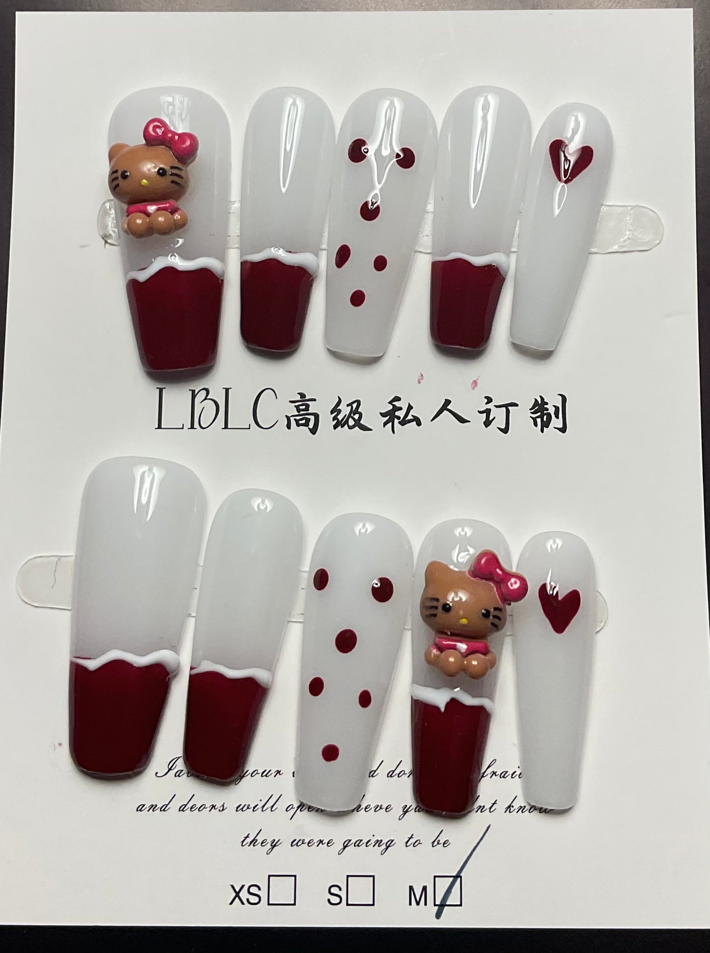 Choc-Dipped French Tips Press On Nails