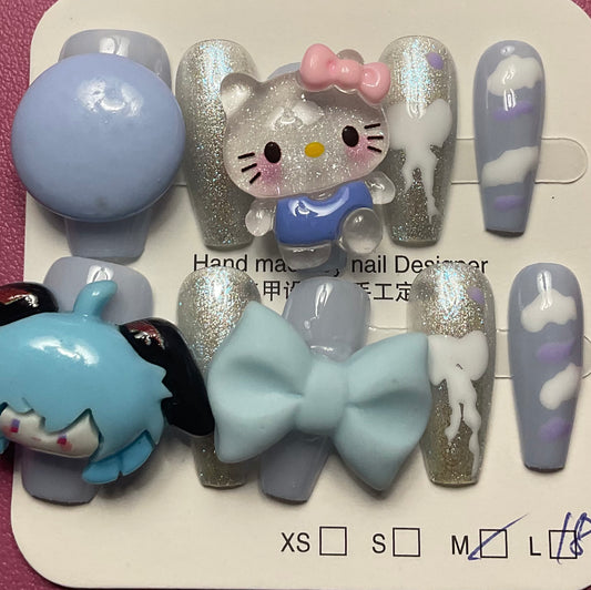 Hello Kitty Dream Fantasy Press On Nails