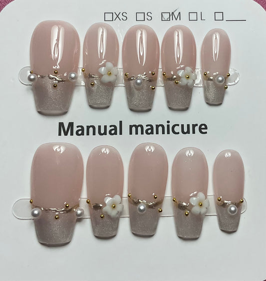 Ethereal Blossom Press On Nails
