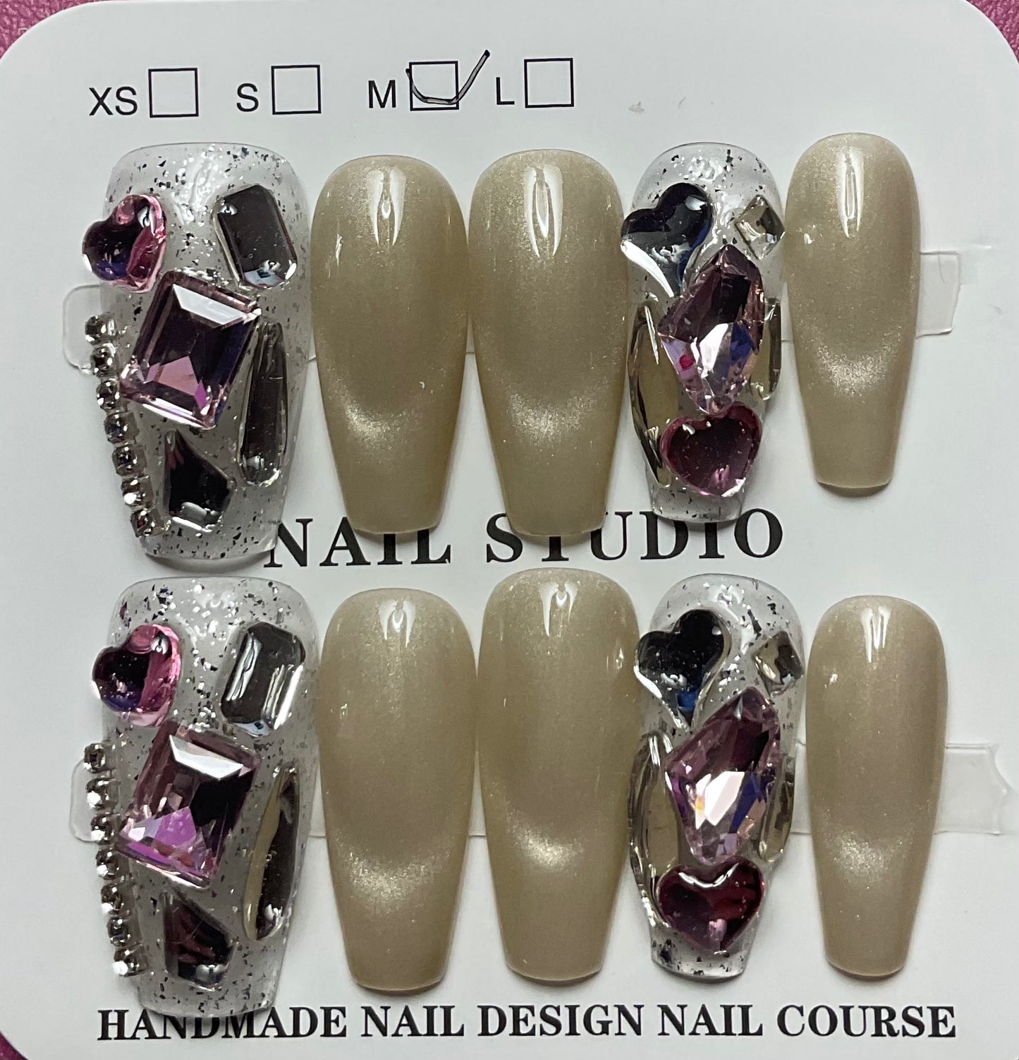 Milky Way Sparkle Press On Nails