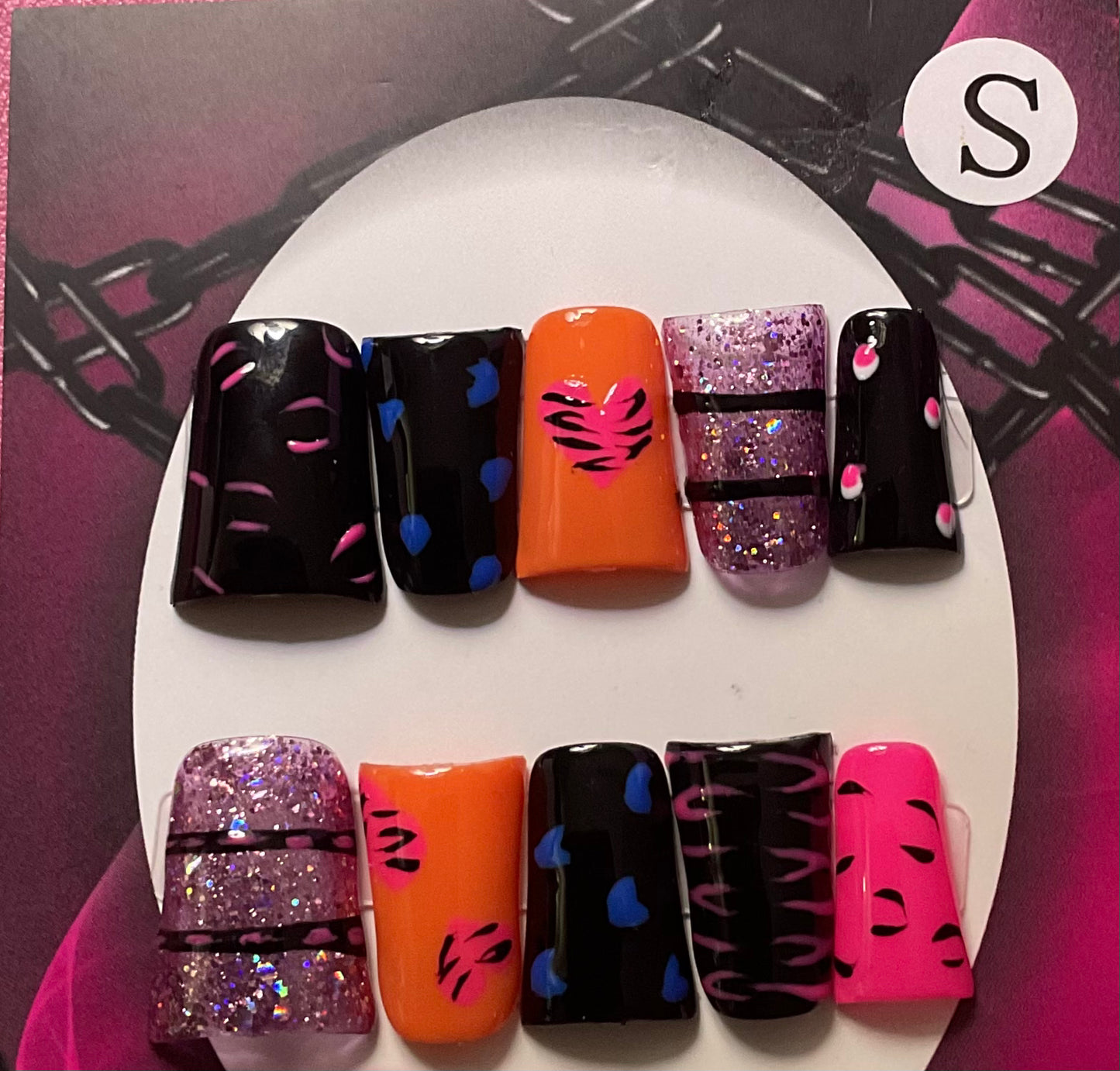 Colorful Press On Duck Nails
