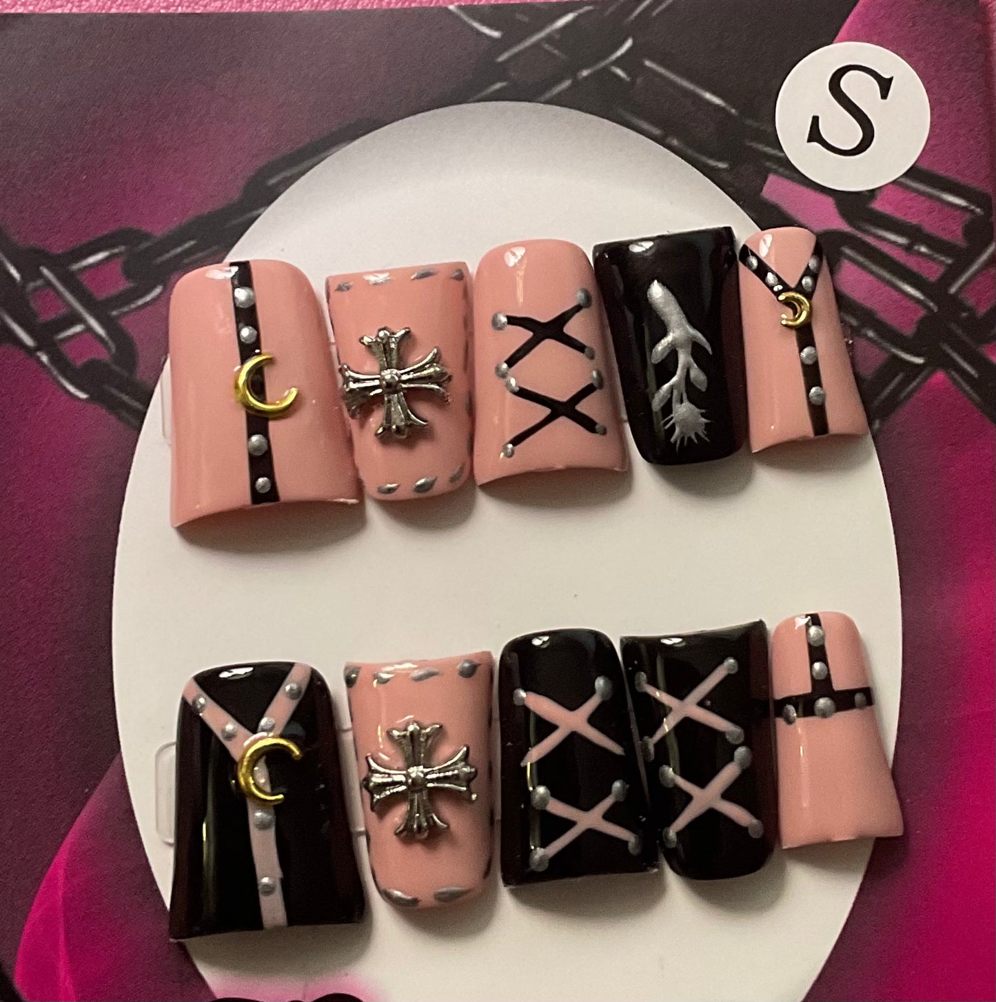 Punk Rock Press On Duck Nails