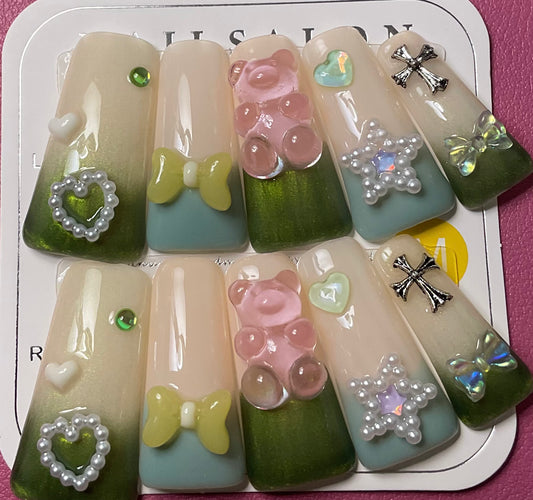 Sweet Treats Press On Duck Nails