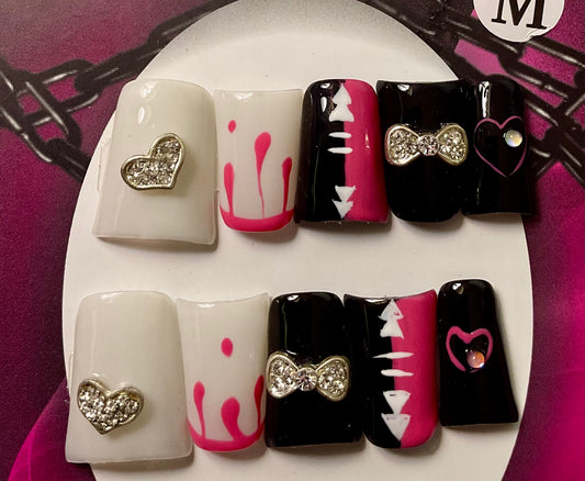 Heart & Bow Press On Duck Nails