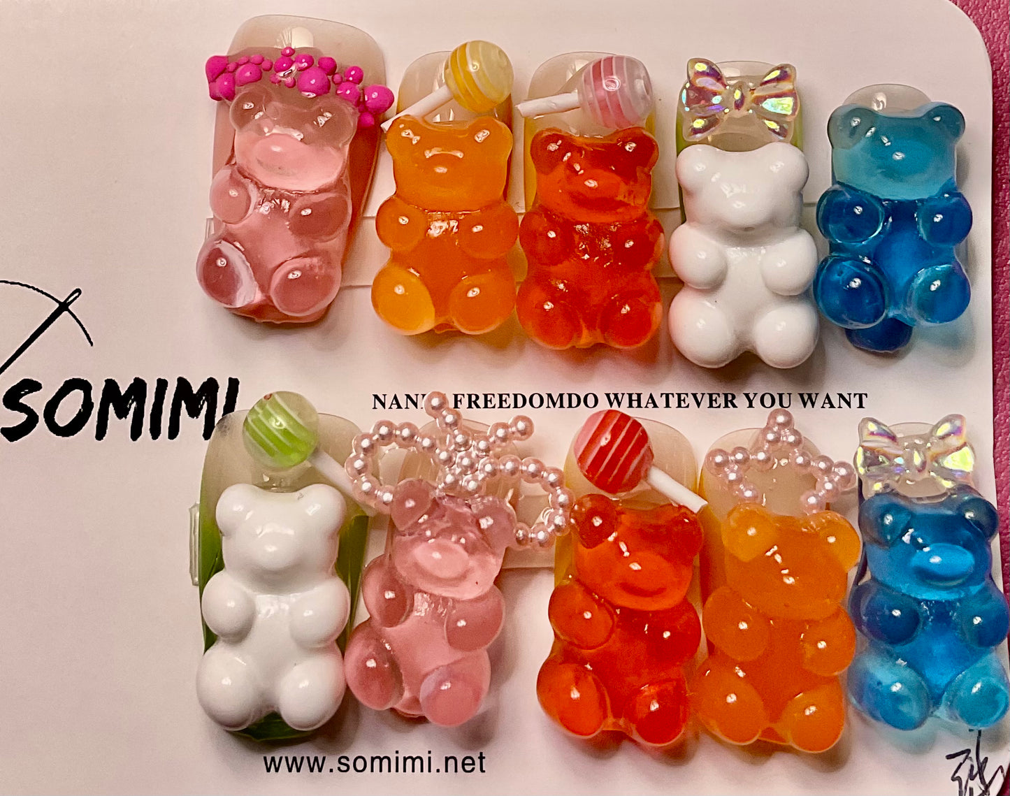 Gummy Bear Freedom Press On Nails