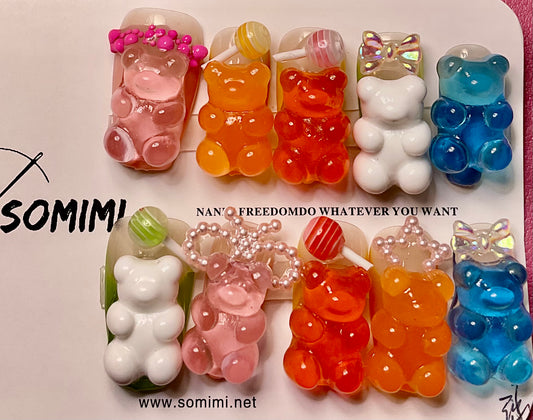 Gummy Bear Freedom Press On Nails