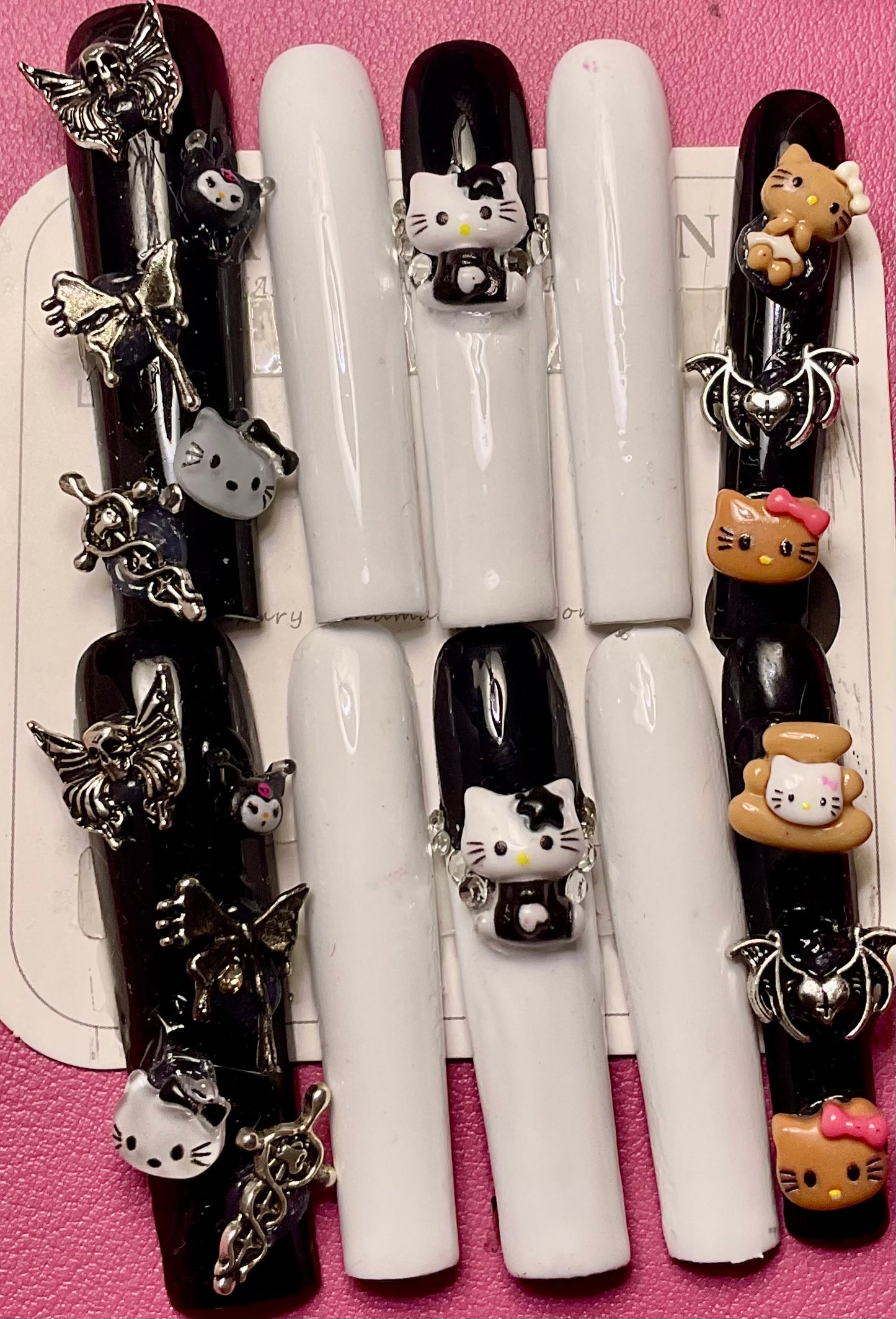 3D Hello Kitty Press On Nails