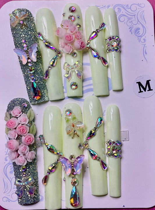 Enchanted Garden Press On Nails
