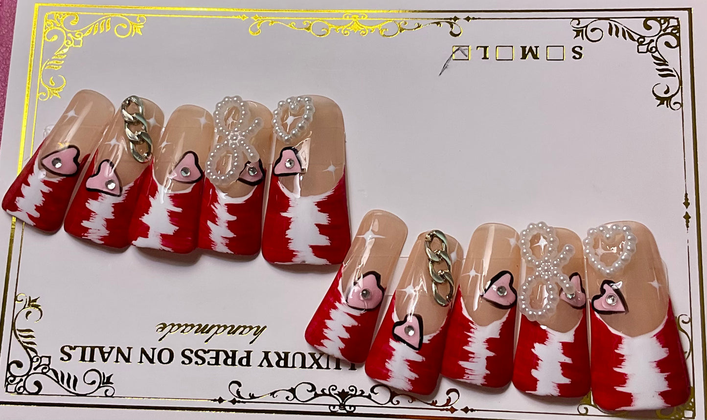 Red Carpet Ready Press On Duck Nails