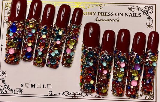 Enchanted Jewels Press On Nails