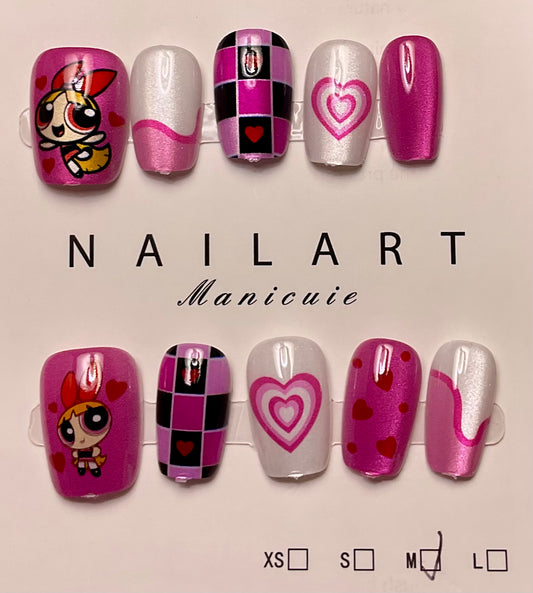 PowerPuff Girls Press On Nails