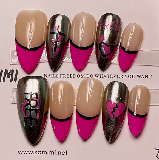 Freedom & Heartbreak Press On Nails